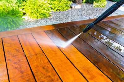 Wood Deck Power Washing